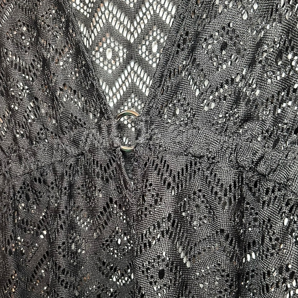 Catalina Swim Laser Cut Cover- Up- Black/ Size Medium (8-10) - Picture 3 of 4